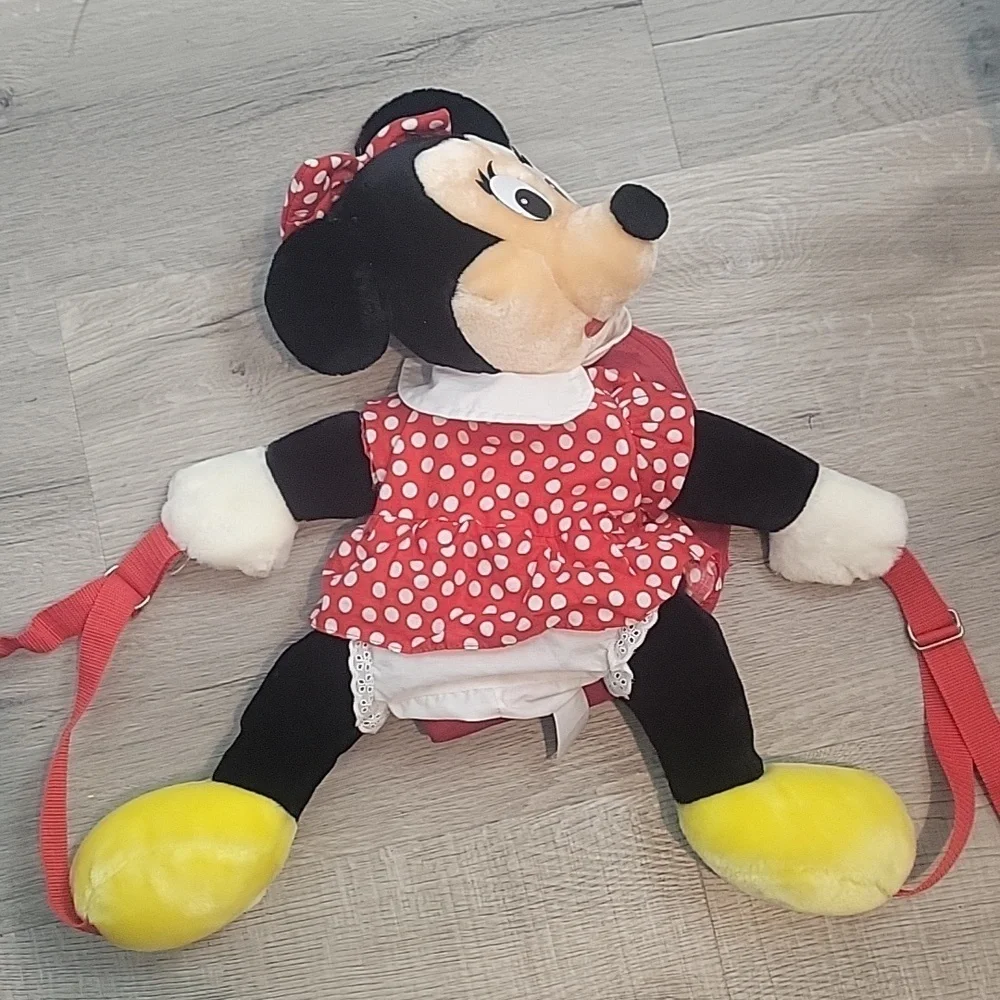 DISNEYLAND Disney Mickey Minnie Mouse Plush Backpack